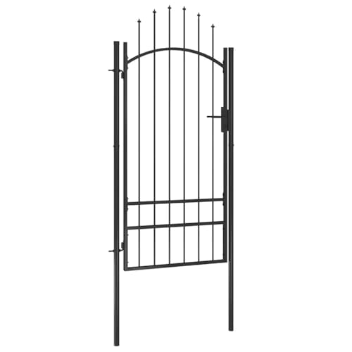vidaXL Gartentor Gartentür Zauntor Hoftor Gartenpforte Hoftür Zauntür Pforte Gartenzaun Tor Tür Metalltor Einfahrtstor Stahl 1x2,5m Schwarz vidaXL Gartentor Gartentür Zauntor Hoftor Gartenpforte Hoftür Zauntür Pforte Gartenzaun Tor Tür Metalltor Einfahrtstor Stahl 1x2,5m Schwarz von vidaXL