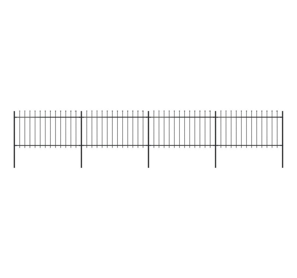 vidaXL Gartentor Gartenzaun mit Speerspitzen Stahl 6,8 x 1 m Schwarz vidaXL Gartentor Gartenzaun mit Speerspitzen Stahl 6,8 x 1 m Schwarz von vidaXL