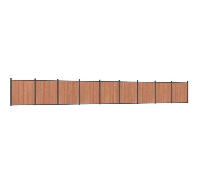 vidaXL Gartentor Zaunelement Braun 1564x186 cm WPC von vidaXL