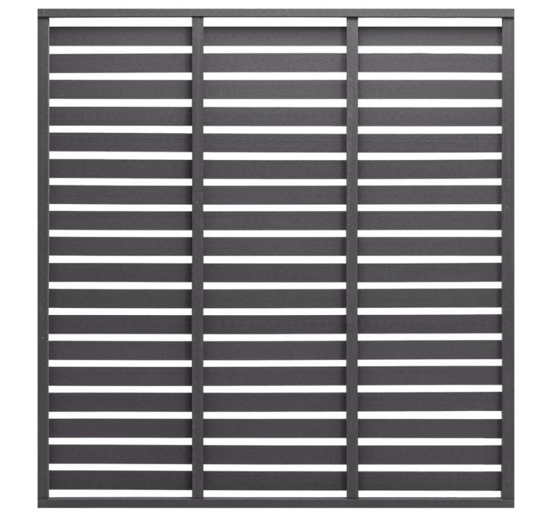 vidaXL Gartentor Zaunelement WPC 180 x 180 cm Grau von vidaXL