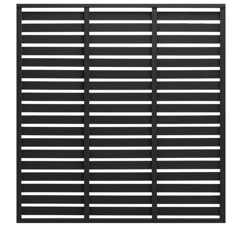 vidaXL Gartentor Zaunelement WPC 180 x 180 cm Schwarz von vidaXL