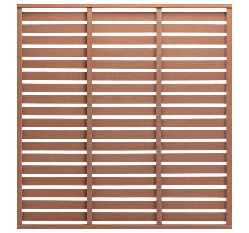 vidaXL Gartentor Zaunplatte WPC 180x180 cm Braun von vidaXL