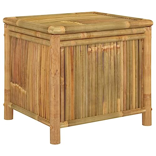 vidaXL Gartentruhe Gartenbox Kissenbox Auflagenbox Aufbewahrungsbox Kissentruhe Gartenmöbel Garten Kissen Box Kiste Truhe 60x52x55cm Bambus von vidaXL