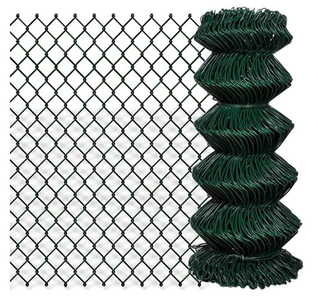 vidaXL Gartenzaun, Maschendrahtzaun Stahl 0,8x25 m Grün vidaXL Gartenzaun, Maschendrahtzaun Stahl 0,8x25 m Grün von vidaXL