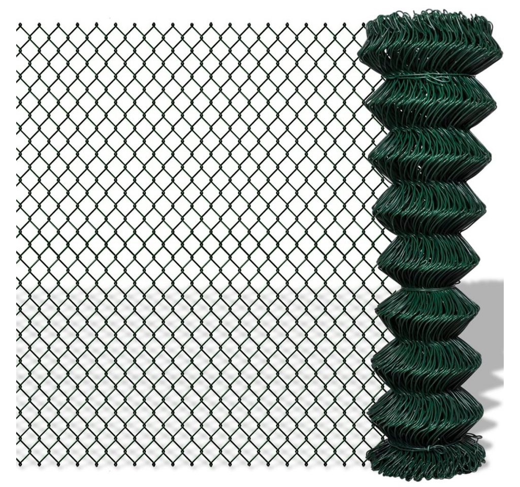 vidaXL Gartenzaun, Maschendrahtzaun Stahl 1,5x25 m Grün vidaXL Gartenzaun, Maschendrahtzaun Stahl 1,5x25 m Grün von vidaXL