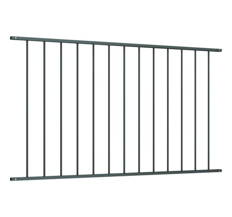 vidaXL Gartenzaun, Zaunfeld Pulverbeschichteter Stahl 1,7 x 0,75 m Anthrazit von vidaXL