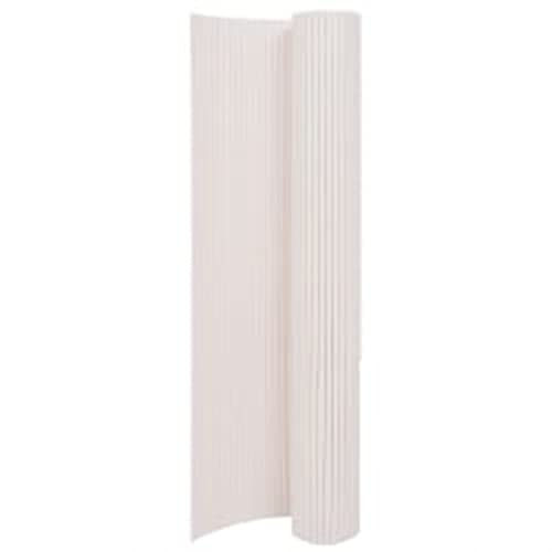vidaXL Gartenzaun Doppelseitig Sichtschutzmatte Sichtschutzzaun Sichtschutz Windschutz Balkon Garten Zaun Terrasse PVC 110x300cm Weiß vidaXL Gartenzaun Doppelseitig Sichtschutzmatte Sichtschutzzaun Sichtschutz Windschutz Balkon Garten Zaun Terrasse PVC 110x300cm Weiß von vidaXL