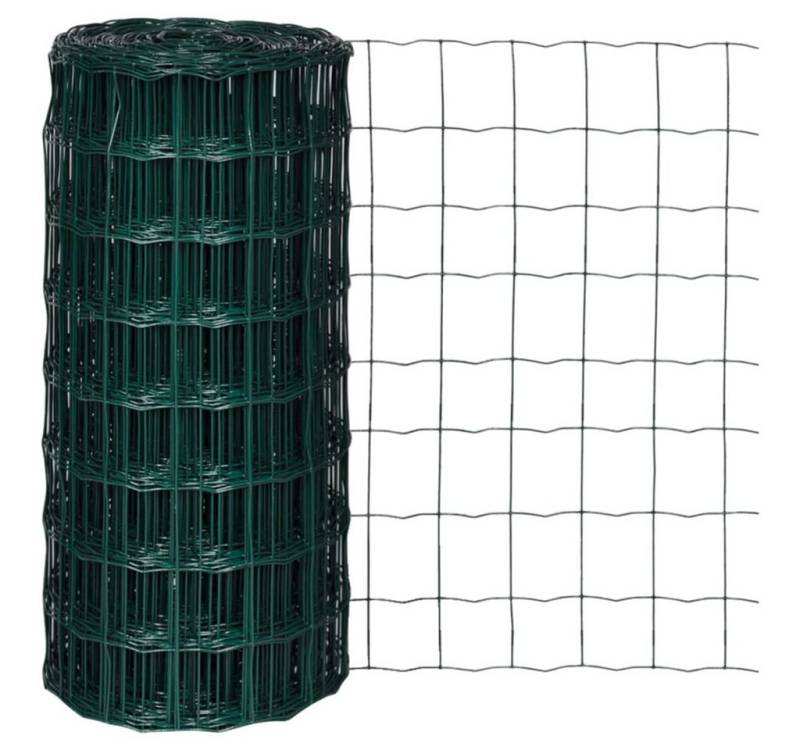 vidaXL Gartenzaun Gartenzaun Maschendraht 10 x 0,8 m 100 x100 mm Maschenweite, (1-St) von vidaXL