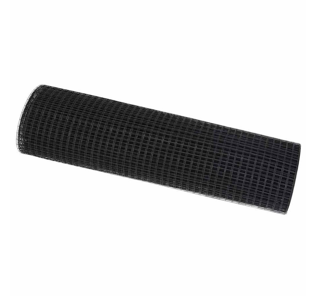 vidaXL Gartenzaun Geschweißter Drahtzaun Grau 0,6 x 25 m Stahl, (1-St) von vidaXL