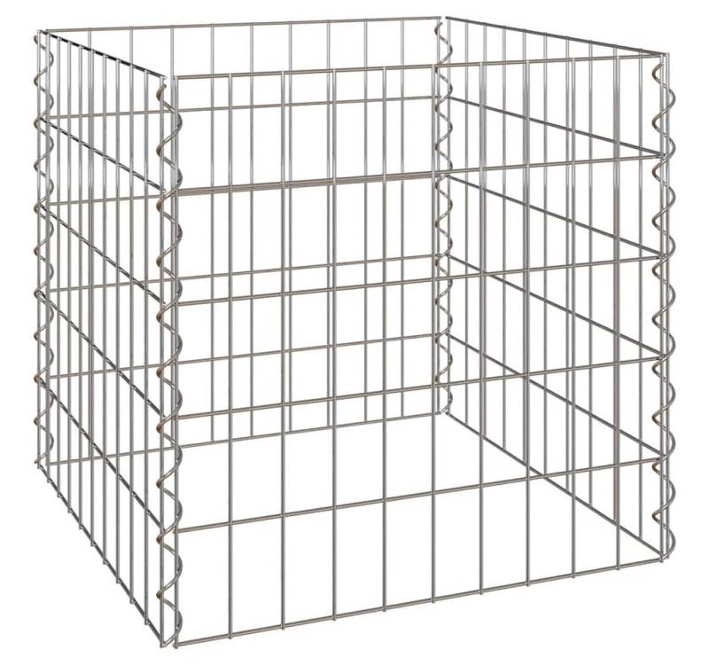 vidaXL Gartenzaun Komposter Grau Stahl, (1-St) von vidaXL