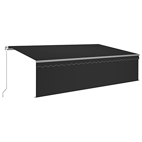 vidaXL Gelenkarmmarkise Einziehbar mit Jalousie Markise Sonnenmarkise Balkonmarkise Sonnenschutz Sichtschutz Terrasse Balkon Garten 5x3m Anthrazit vidaXL Gelenkarmmarkise Einziehbar mit Jalousie Markise Sonnenmarkise Balkonmarkise Sonnenschutz Sichtschutz Terrasse Balkon Garten 5x3m Anthrazit von vidaXL