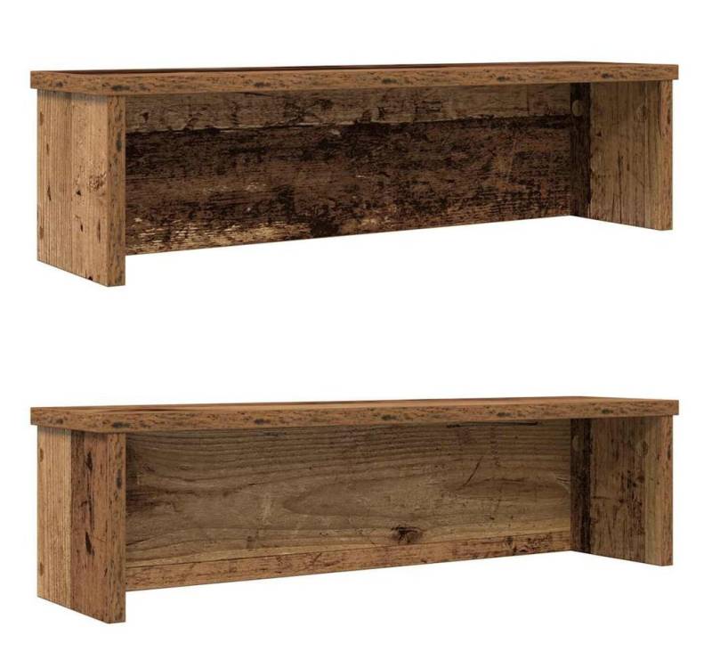 vidaXL Geschirrständer Küchenregale Stapelbar 2 Stk Altholz-Optik 50x15x16 cm von vidaXL