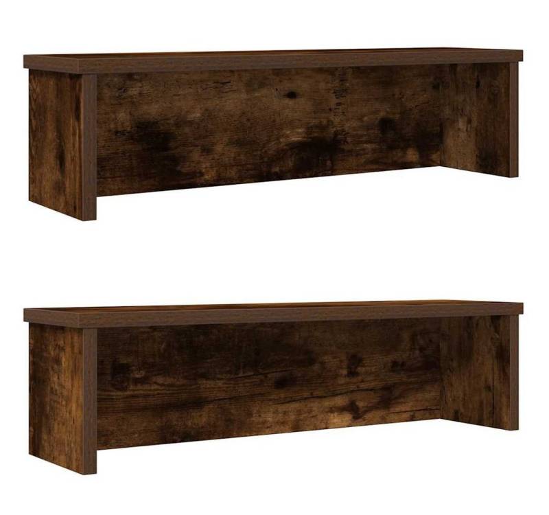 vidaXL Geschirrständer Küchenregale Stapelbar 2 Stk Räuchereiche 50x15x16 cm von vidaXL