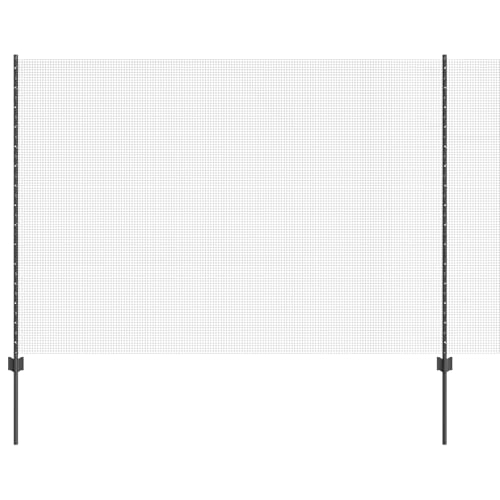 vidaXL Geschweißter Drahtzaun mit 22 U-Posten Grau 1.6x25 m Stahl vidaXL Geschweißter Drahtzaun mit 22 U-Posten Grau 1.6x25 m Stahl von vidaXL