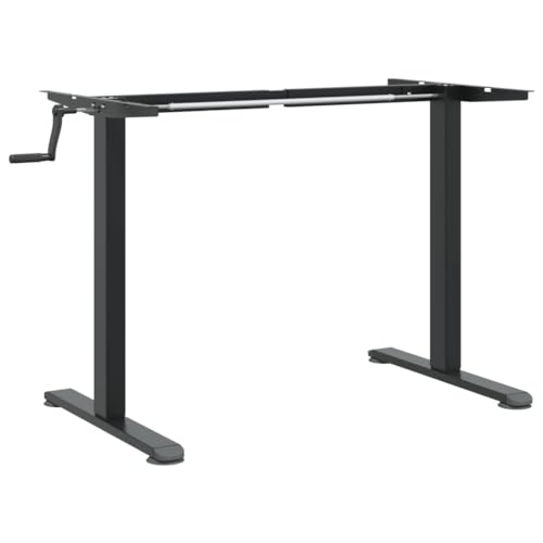 vidaXL Gestell für Sitz-Steh-Schreibtische, Schreibtischgestell Höhenverstellbar, Stehpult für Schlafzimmer Büro, Tischgestell Tischbeine, (94-135) x60x(70-114) cm von vidaXL
