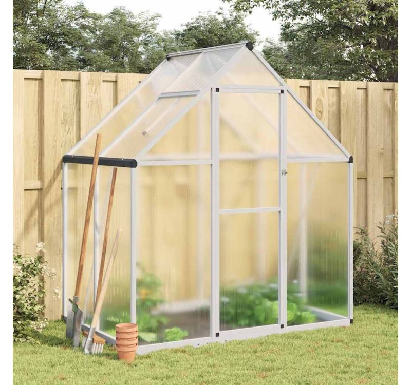 vidaXL Gewächshaus, Gewächshaus mit Fundamentrahmen Silbern 169x114x195 cm Alu vidaXL Gewächshaus, Gewächshaus mit Fundamentrahmen Silbern 169x114x195 cm Alu von vidaXL