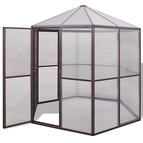 vidaXL Gewächshaus UV-beständig Wärmedämmung Treibhaus Tomatenhaus Pflanzenhaus Gartenhaus Frühbeet Garten Aluminium 240x211x232cm vidaXL Gewächshaus UV-beständig Wärmedämmung Treibhaus Tomatenhaus Pflanzenhaus Gartenhaus Frühbeet Garten Aluminium 240x211x232cm von vidaXL