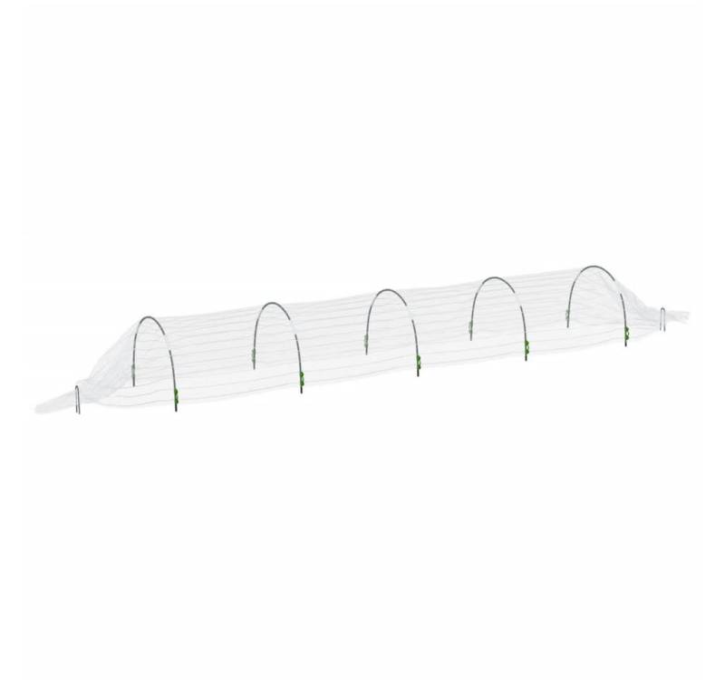 vidaXL Gewächshaus Netztunnel 1,5x5 m Fiberglas und PP von vidaXL