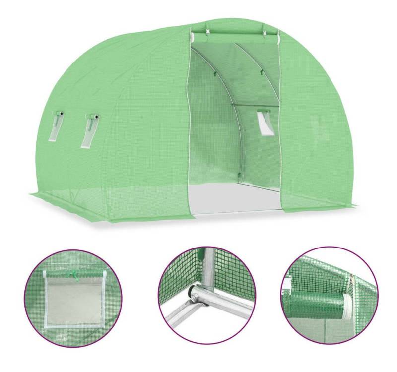 vidaXL Gewächshaus, Treibhaus 6 m² 3x2x2 m von vidaXL