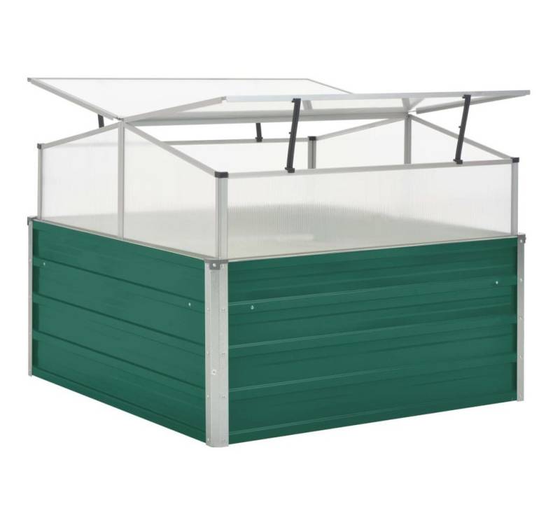 vidaXL Gewächshaus, Treibhaus Grün 100x100x77 cm Verzinkter Stahl von vidaXL