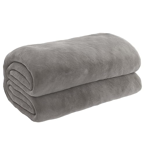vidaXL Gewichtsdecke mit Bezug Therapiedecke Schwere Decke Schlafhilfe Entspannungsdecke Einschlafhilfe Schwerkraftdecke Grau 155x220cm 11kg Stoff von vidaXL