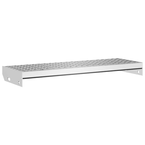 vidaXL Gitterroststufe, Geschweißt Treppenstufe mit Anti-Rutsch-Kanten, Metallstufe Wetter- und verschleißfest, Stufe Treppe, 70x24x7 cm Verzinkter Stahl vidaXL Gitterroststufe, Geschweißt Treppenstufe mit Anti-Rutsch-Kanten, Metallstufe Wetter- und verschleißfest, Stufe Treppe, 70x24x7 cm Verzinkter Stahl von vidaXL