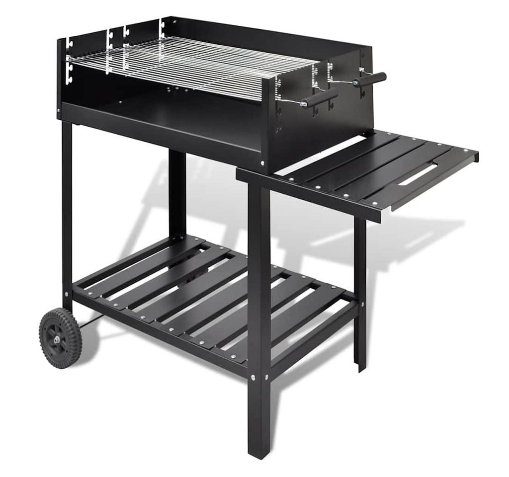 vidaXL Grillkamin BBQ Grill Säulengrill Standgrill Kohlegrill Barbeque mit 2 Rädern vidaXL Grillkamin BBQ Grill Säulengrill Standgrill Kohlegrill Barbeque mit 2 Rädern von vidaXL