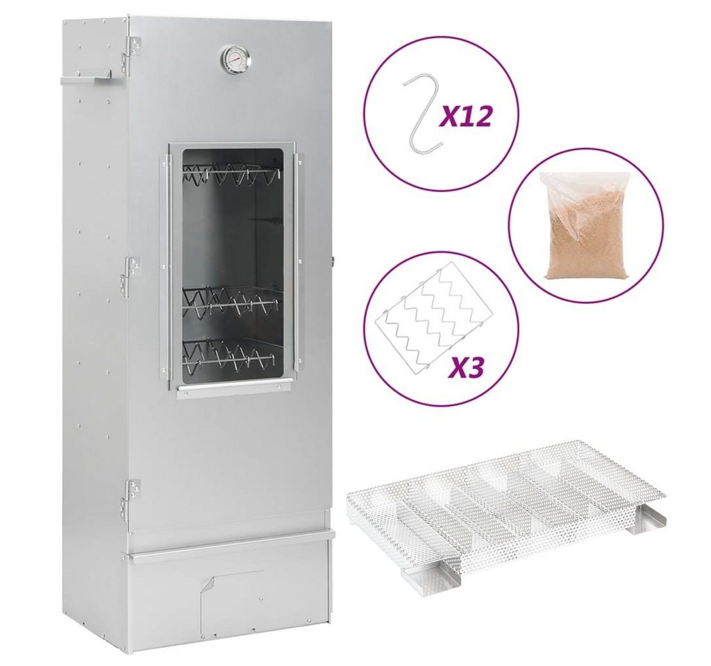vidaXL Grillkamin Räucherofen mit Kaltrauchgenerator Verzinkter Stahl vidaXL Grillkamin Räucherofen mit Kaltrauchgenerator Verzinkter Stahl von vidaXL