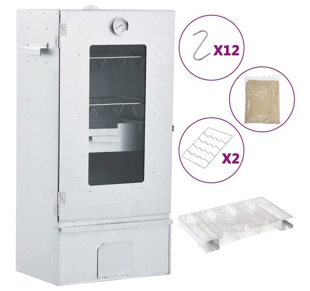 vidaXL Grillkamin Räucherofen mit Kaltrauchgenerator Verzinkter Stahl vidaXL Grillkamin Räucherofen mit Kaltrauchgenerator Verzinkter Stahl von vidaXL