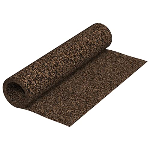 vidaXL Gummikork Rolle Trittschalldämmung Rollenkork Korkplatten Rollkork Korkdämmung Kork Dämmunterlage Wandplatte Wandkork 100x500cm 2mm von vidaXL