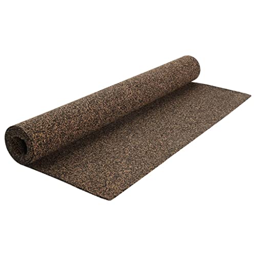 vidaXL Gummikork Rolle Trittschalldämmung Rollenkork Korkplatten Rollkork Korkdämmung Kork Dämmunterlage Wandplatte Wandkork 100x200cm 5mm von vidaXL