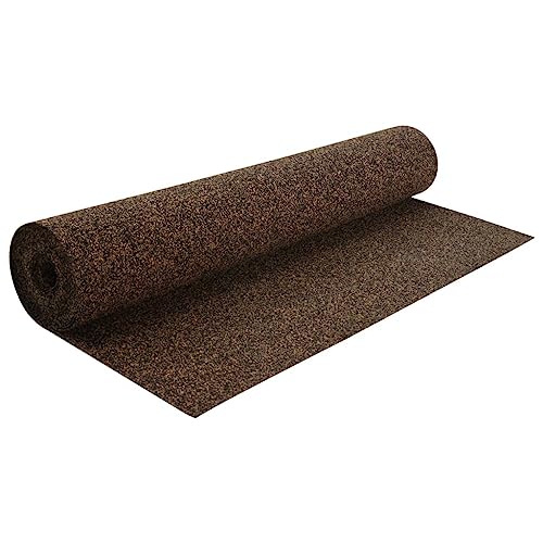 vidaXL Gummikork Rolle Trittschalldämmung Rollenkork Korkplatten Rollkork Korkdämmung Kork Dämmunterlage Wandplatte Wandkork 100x500cm 5mm von vidaXL