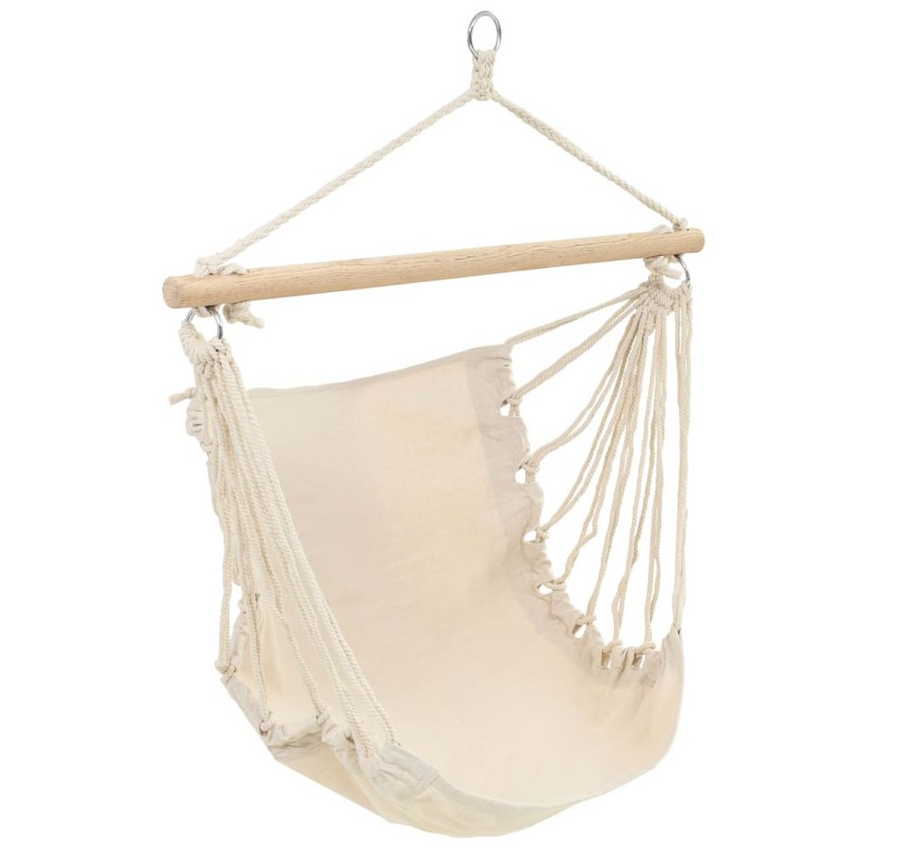 vidaXL Hängematte Hängematte 185x125 cm Creme (1 St) von vidaXL