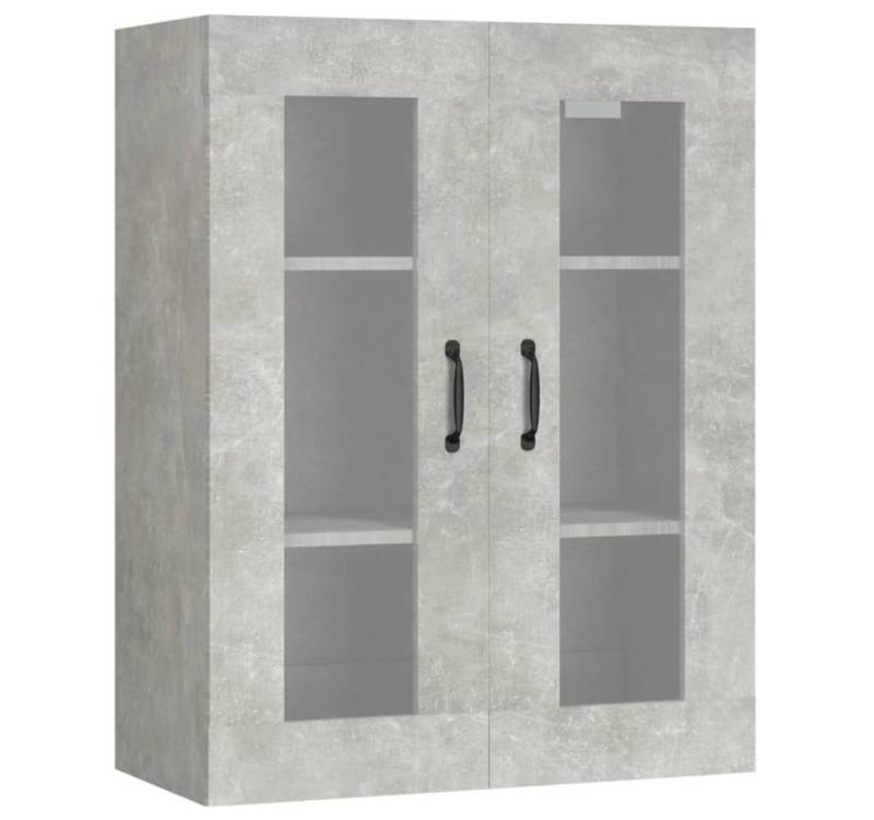 vidaXL Hängeschrank Hängeschrank Betongrau 69,5x34x90 cm Glas Vitrine von vidaXL