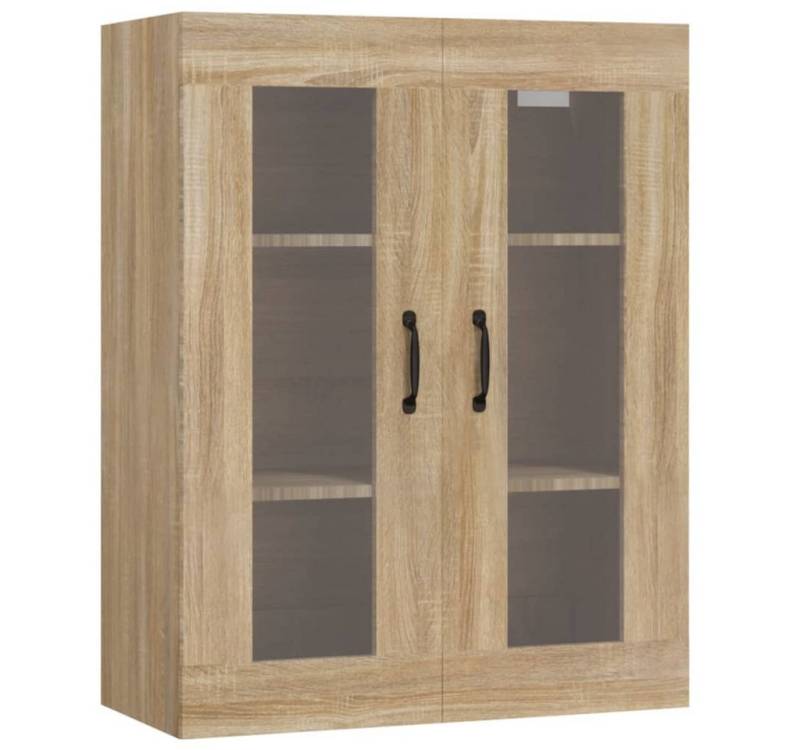 vidaXL Hängeschrank Hängeschrank Sonoma Eiche 69,5x34x90 cm Glas Vitrine von vidaXL