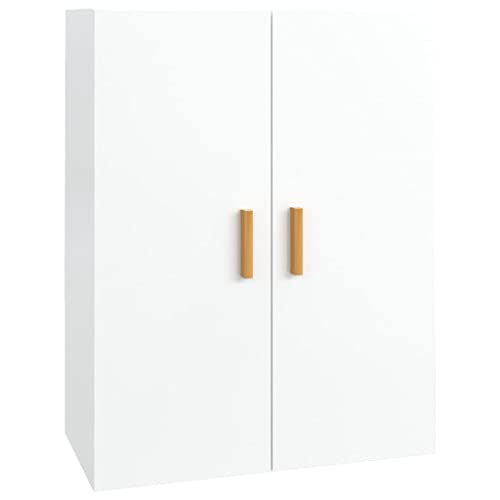 vidaXL Hängeschrank Hochglanz-Weiß 69,5x34x90 cm, Schrank, Aufbewahrungsschrank, Wohnzimmerschrank, Lagerschrank, Beistellschrank, Schwebeschrank von vidaXL