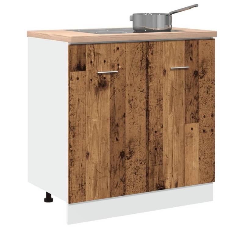 vidaXL Unterschrank Spülenunterschrank Küchenschrank Altholz-Optik 80x46x81,5 cm Spanplatt von vidaXL