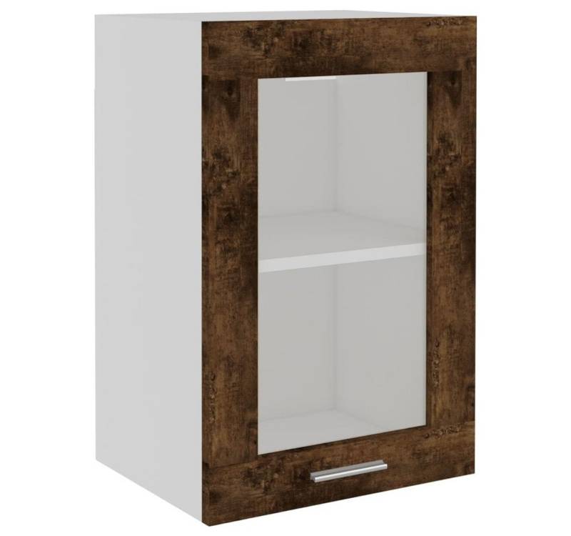 vidaXL Hängeschrank Wandhängeschrank Glas Räuchereiche 40x31x60 cm Holzwerkstoff vidaXL Hängeschrank Wandhängeschrank Glas Räuchereiche 40x31x60 cm Holzwerkstoff von vidaXL