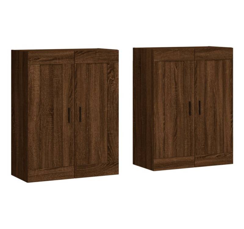 vidaXL Hängeschrank Wandschränke 2 Stk Braun Eichen-Optik Spanplatte Hängeschrank von vidaXL