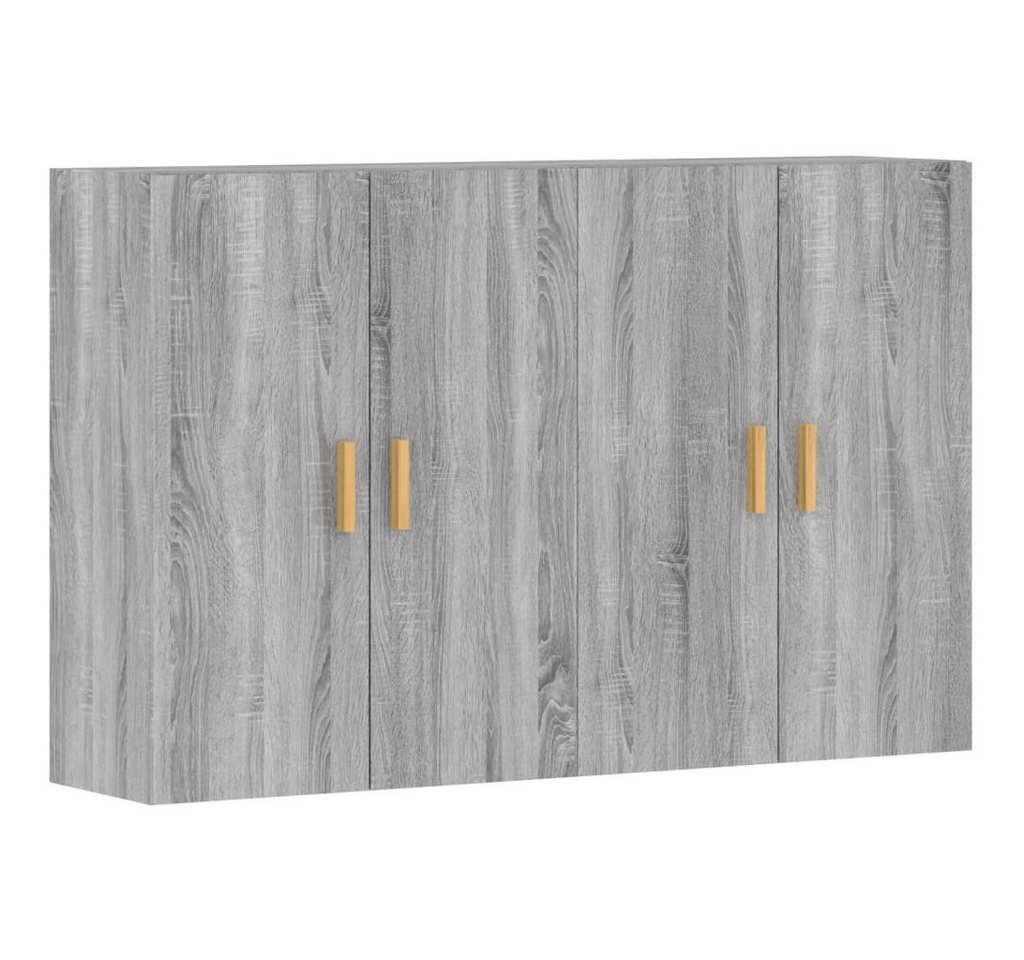 vidaXL Hängeschrank Wandschränke 2 Stk Grau Sonoma Spanplatte Hängeschrank von vidaXL