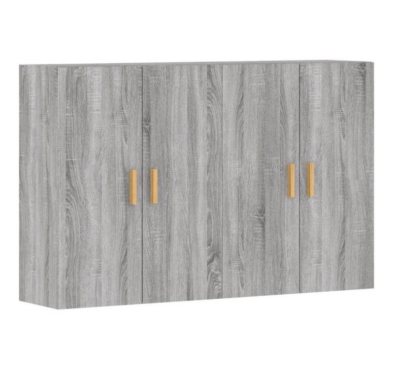 vidaXL Hängeschrank Wandschränke 2 Stk Grau Sonoma Spanplatte Hängeschrank von vidaXL