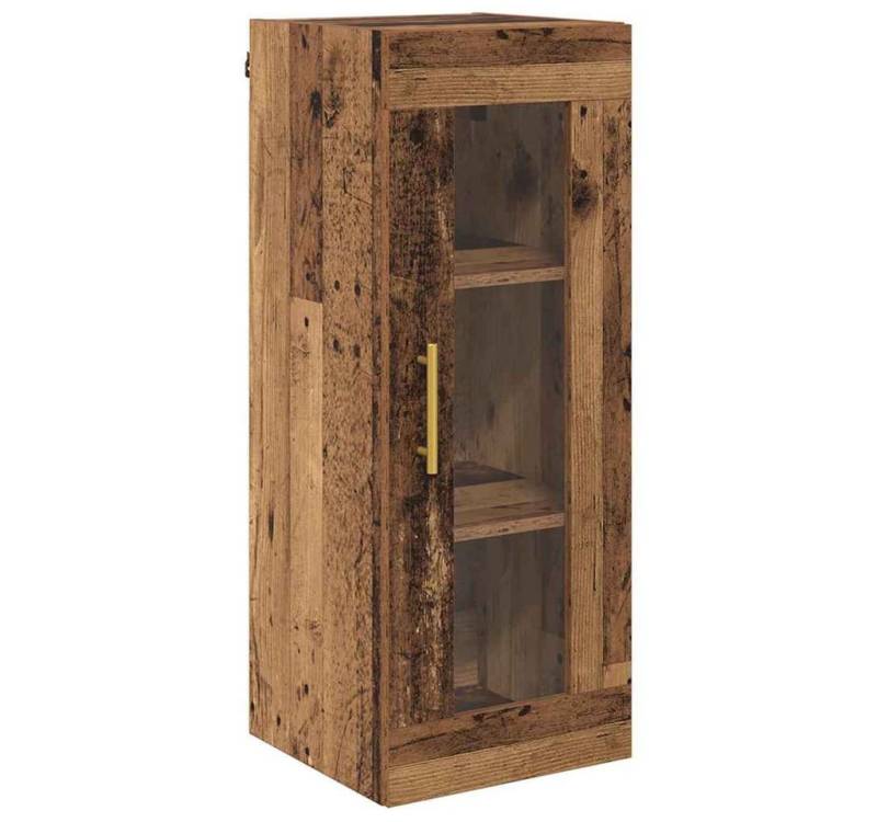 vidaXL Hängeschrank Wandschrank Altholz 34,5 x 34 x 90 cm Engineered Wood und Glas (1-St) von vidaXL