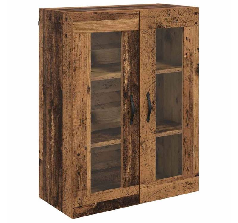 vidaXL Hängeschrank Wandschrank Altholz 69,5 x 34 x 90 cm Engineered Wood und Glas (1-St) von vidaXL