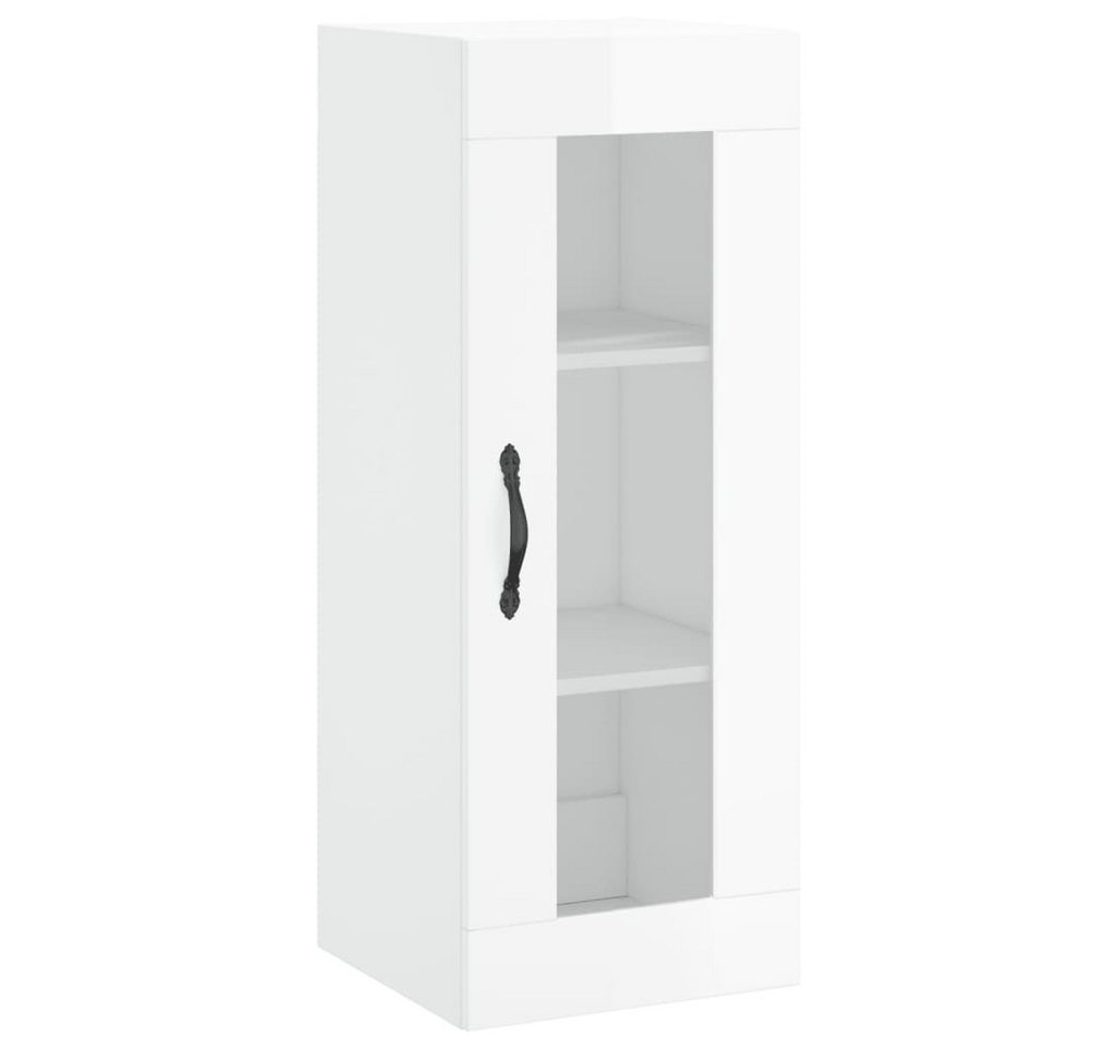 vidaXL Hängeschrank Wandschrank Hochglanz-Weiß 34,5x34x90 cm (1-St) von vidaXL
