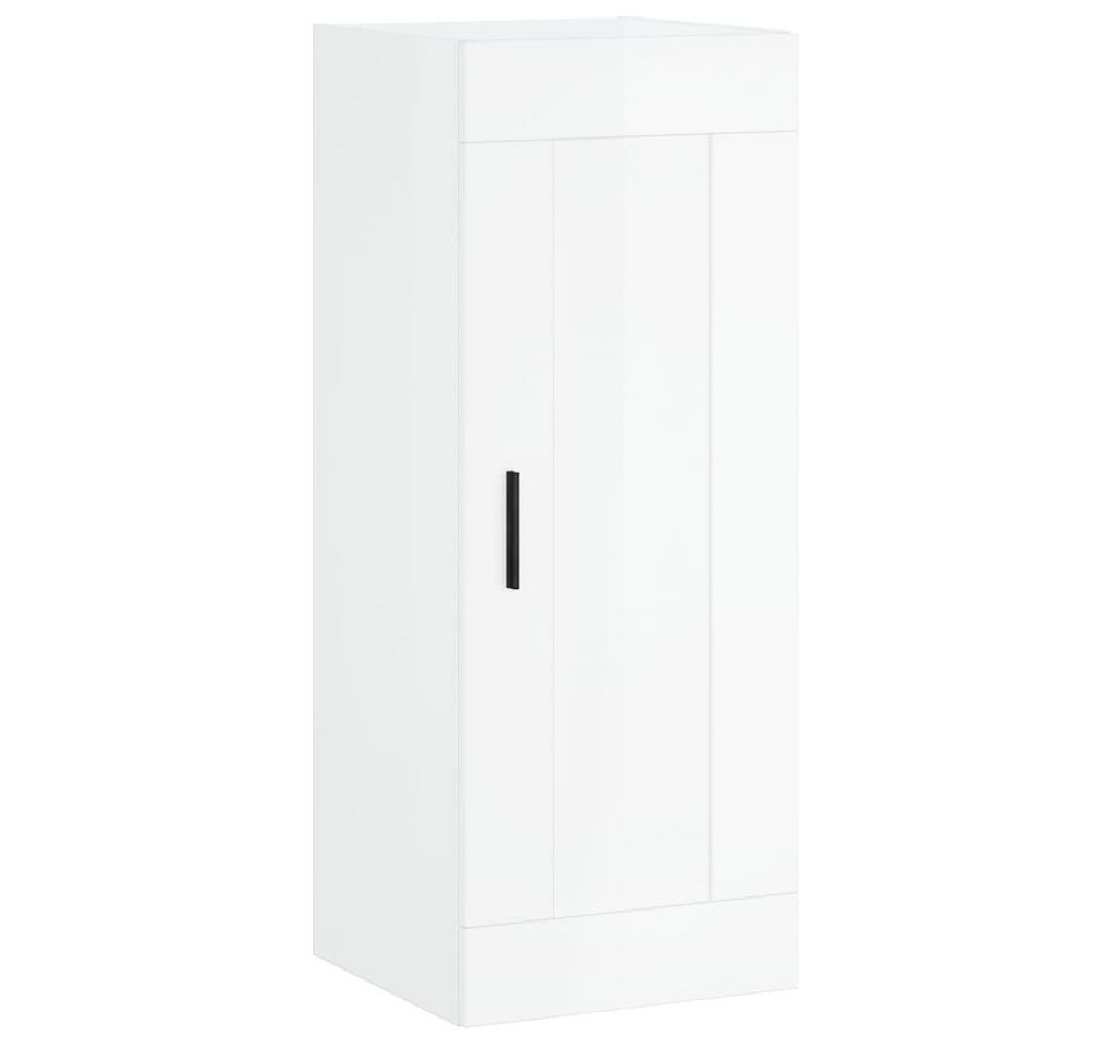 vidaXL Hängeschrank Wandschrank Hochglanz-Weiß 34,5x34x90 cm Holzwerkstoff (1-St) von vidaXL