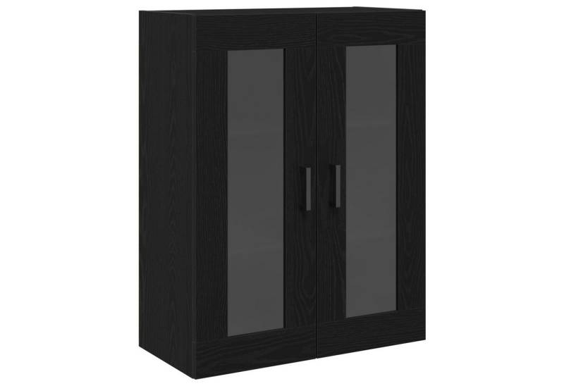 vidaXL Hängeschrank Wandschrank mit Glastüren Schwarz Eiche 69,5x34x90 cm (1-St) von vidaXL