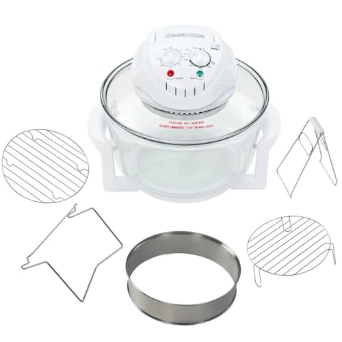 vidaXL Halogenofen Heissluftofen mit Verlängerungsring 1400W 17L Halogenoven vidaXL Halogenofen Heissluftofen mit Verlängerungsring 1400W 17L Halogenoven von vidaXL