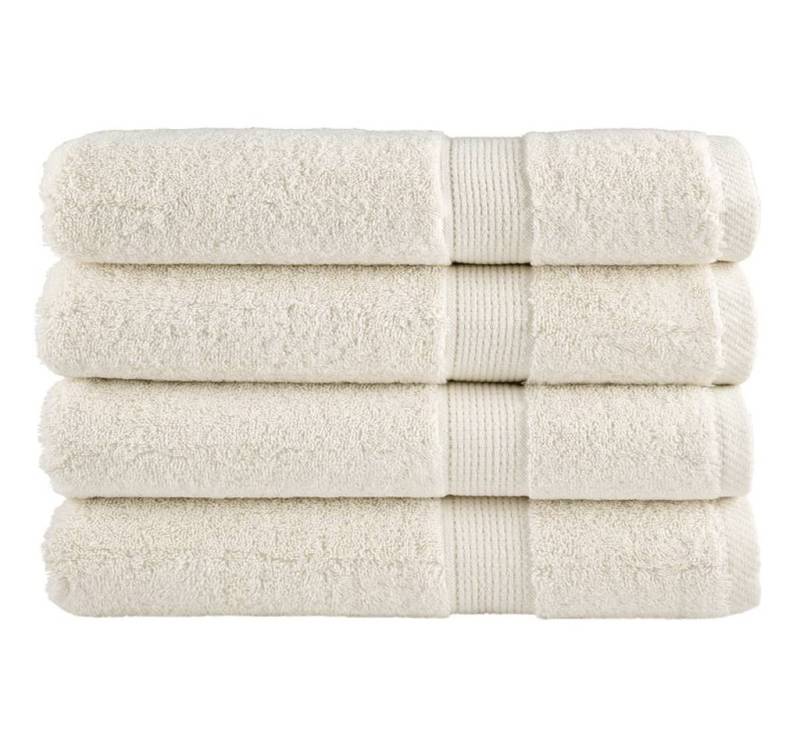 vidaXL Handtuch Premium-Handtücher 4 Stk Creme 100x200 600gm² 100 Baumwolle von vidaXL