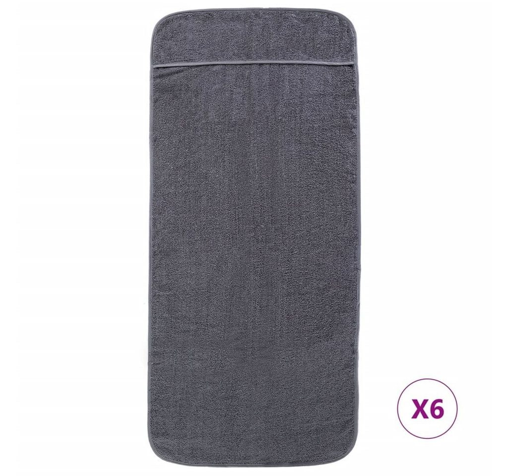 vidaXL Handtuch Strandtücher 6 Stk Anthrazit 60x135 cm Stoff 400 GSM vidaXL Handtuch Strandtücher 6 Stk Anthrazit 60x135 cm Stoff 400 GSM von vidaXL