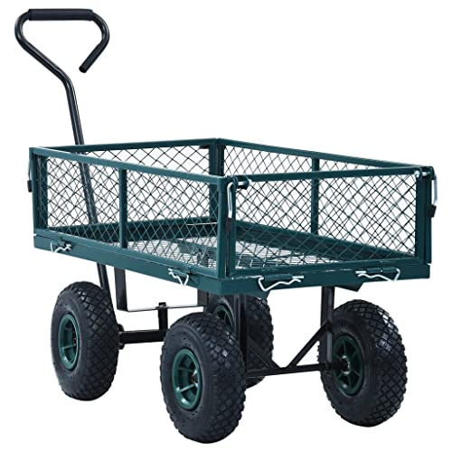 vidaXL Handwagen Bollerwagen Gartenwagen Transportwagen Gerätewagen Gartenkarre Transportkarre Wagen Garten Grün 250kg Stahlkonstruktion vidaXL Handwagen Bollerwagen Gartenwagen Transportwagen Gerätewagen Gartenkarre Transportkarre Wagen Garten Grün 250kg Stahlkonstruktion von vidaXL